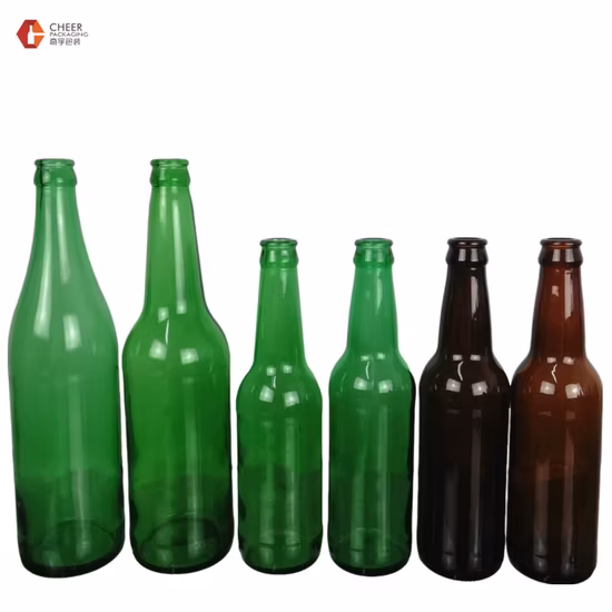 Colour Drink Bottle Glass Beer Bottles with Screen Printing
