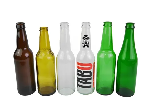 Colour Drink Bottle Glass Beer Bottles with Screen Printing