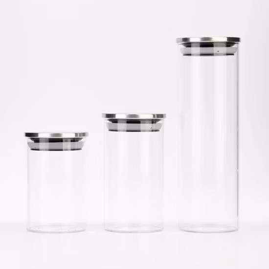 1050ml 35.5oz Airtight Coffee Storage Borosilicate Glass Canister